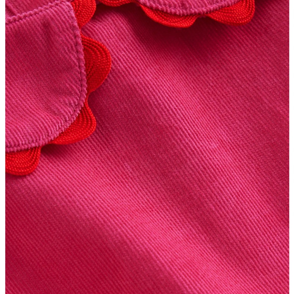 Mini Boden Bright Pink Tiered Long-Sleeve Dress - Picture 6 of 6